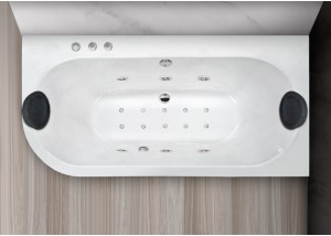 Baignoire balnéo CORINTO Double orientation droite